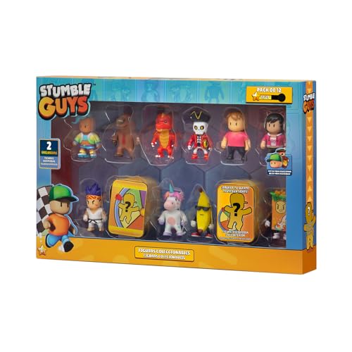 Bizak Stumble Guys 64112081 Actionfiguren-Set, 12 Stück, 6 cm, 2 Gruppen von Charakteren zum Sammeln, offizielle Lizenz des Schieß-Videospiels, Erwachsene Fans und Jungen oder Mädchen ab 8 Jahren von Bizak