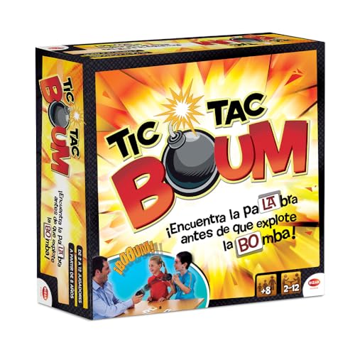 Bizak Tic TAC Boum Brettspiel für Kinder ab 8 Jahren, lustiges Karten- und Lernspiel für 2 bis 12 Spieler, lernt neue Wörter, entwickelt sprachliche Fähigkeiten (64550487) von Bizak