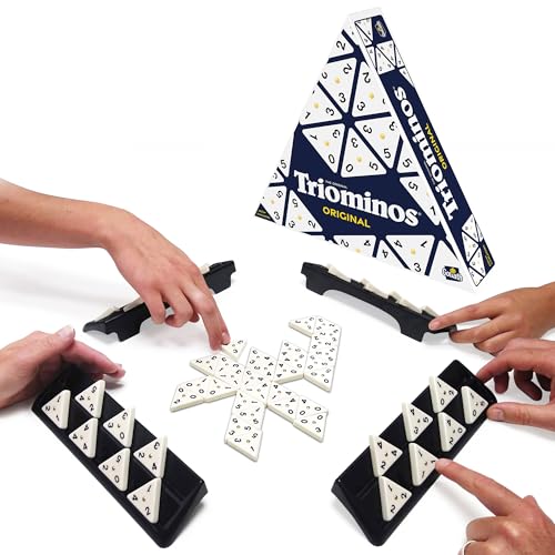 Bizak Triominos Original, Familienbrettspiel und für Kinder ab 6 Jahren, neue Ausgabe, Strategie- und Logikspiel, dreieckige Dominos, 2 bis 4 Spieler, 30 Min (64550664) von Bizak