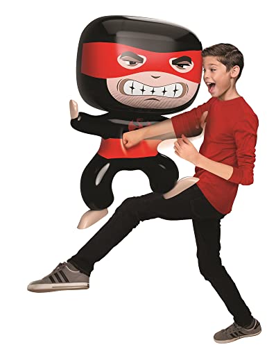 Bizak Battle Wubble Ninja, aufblasbare Figur, auf die Man hetzen und kämpfen kann, sehr robust, empfohlen für Kinder ab 6 Jahren (62942082) von Bizak