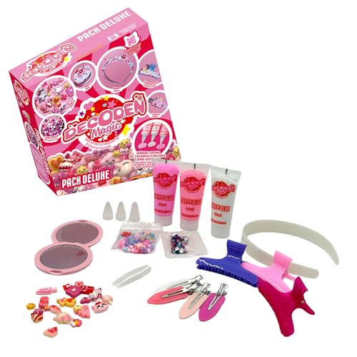 Decoden 64484130-2 Magic-Set, Unendlichkeitszeichen, gefälschte Creme, Buttercream zum Dekorieren, Perlen, Perlen und Zubehör für Haare und Spiegel, ab 4 Jahren von Bizak