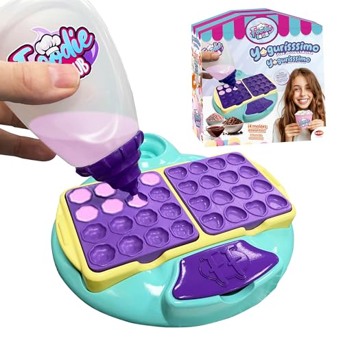 Yogurisssimo, Joghurt Dots Eiscreme mit 4 verschiedenen Formen, mit Zubehör zum Dekorieren, fügen Sie Ihre Lieblings-Toppings hinzu, ab 5 Jahren, Bizak (35005072) von Bizak