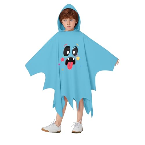 Bkazwe Geister Umhang Kostüm für Mädchen Jungen - Weißes Halloween Gespenst Verkleidung mit Langem Cape - Ideal für Karneval, Fasching und Gruselpartys - Unisex Design Bkazwe Geister Umhang Kostüm für Mädchen Jungen - Weißes Halloween Gespenst Verkleidung mit Langem Cape - Ideal für Karneval, Fasching und Gruselpartys - Unisex Design von Bkazwe