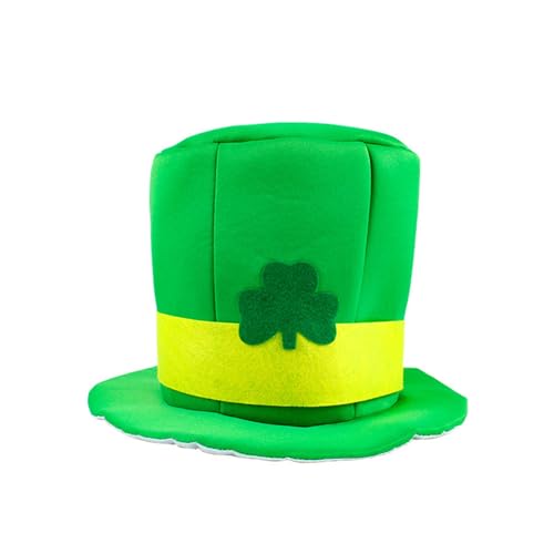 Bkazwe St. Patrick's Day Hut mit Kleeblatt Leprechaun Hut Grüne Kopfbedeckung mit irischem Kleeblatt Zylinder Hut grün Kleeblatt-Hut St. Patrick's Zylinder-Kostüm Holiday Costume Accessory Bkazwe St. Patrick's Day Hut mit Kleeblatt Leprechaun Hut Grüne Kopfbedeckung mit irischem Kleeblatt Zylinder Hut grün Kleeblatt-Hut St. Patrick's Zylinder-Kostüm Holiday Costume Accessory von Bkazwe