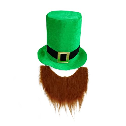 Bkazwe St. Patrick's Day Hut mit Kleeblatt Leprechaun Hut Grüne Kopfbedeckung mit irischem Kleeblatt Zylinder Hut grün Kleeblatt-Hut St. Patrick's Zylinder-Kostüm Holiday Costume Accessory Bkazwe St. Patrick's Day Hut mit Kleeblatt Leprechaun Hut Grüne Kopfbedeckung mit irischem Kleeblatt Zylinder Hut grün Kleeblatt-Hut St. Patrick's Zylinder-Kostüm Holiday Costume Accessory von Bkazwe