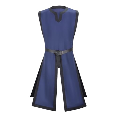 Wikinger Hemd & Gürtel Set für Herren | Kurzarm Mittelalter Tunika mit Bordüre | Perfekt für Karneval, Halloween, LARP | Sommer-Atmungsaktiv Mittelaltermarkt Outfit Wikinger Hemd & Gürtel Set für Herren | Kurzarm Mittelalter Tunika mit Bordüre | Perfekt für Karneval, Halloween, LARP | Sommer-Atmungsaktiv Mittelaltermarkt Outfit von Bkazwe