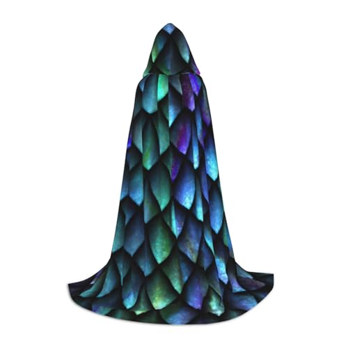 Bkdogkt 3D Magischer Drachen-Schuppen-Muster-Druck, Halloween, vielseitiger Kapuzenumhang, Karneval, Mottoparty, Dekoration, Hexenkostüme Bkdogkt 3D Magischer Drachen-Schuppen-Muster-Druck, Halloween, vielseitiger Kapuzenumhang, Karneval, Mottoparty, Dekoration, Hexenkostüme von Bkdogkt