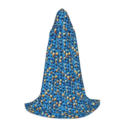 Bkdogkt Blauer Volleyball-Druck, Unisex, Kapuzenumhang für Zauberer, Karneval, Halloween, Weihnachten, Cosplay, Robe Bkdogkt Blauer Volleyball-Druck, Unisex, Kapuzenumhang für Zauberer, Karneval, Halloween, Weihnachten, Cosplay, Robe von Bkdogkt