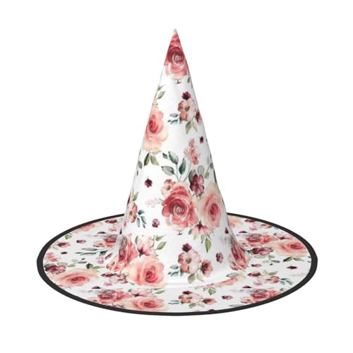 Bkdogkt Blühende Rose Blumen Druck Erwachsene Hexenhut Karneval Halloween Hut Partys Maskeraden Cosplay Urlaub Dekor Bkdogkt Blühende Rose Blumen Druck Erwachsene Hexenhut Karneval Halloween Hut Partys Maskeraden Cosplay Urlaub Dekor von Bkdogkt
