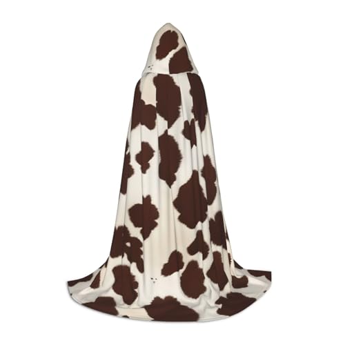 Bkdogkt Brauner Kapuzenumhang aus Rindsleder, Unisex, für Zauberer, Karneval, Halloween, Weihnachten, Cosplay, Robe Bkdogkt Brauner Kapuzenumhang aus Rindsleder, Unisex, für Zauberer, Karneval, Halloween, Weihnachten, Cosplay, Robe von Bkdogkt