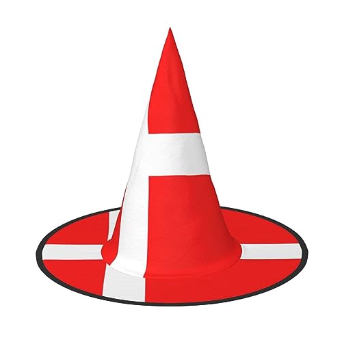 Bkdogkt Dänemark Dänische Flagge Druck Erwachsene Hexenhut Karneval Halloween Hut Partys Maskeraden Cosplay Urlaub Dekor Bkdogkt Dänemark Dänische Flagge Druck Erwachsene Hexenhut Karneval Halloween Hut Partys Maskeraden Cosplay Urlaub Dekor von Bkdogkt
