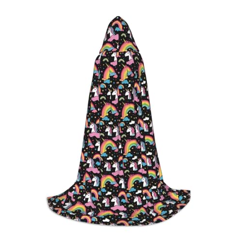Bkdogkt Einhorn-Zubehör, Druck, Unisex, Kapuzenumhang für Zauberer, Karneval, Halloween, Weihnachten, Cosplay, Kostüm, Robe Bkdogkt Einhorn-Zubehör, Druck, Unisex, Kapuzenumhang für Zauberer, Karneval, Halloween, Weihnachten, Cosplay, Kostüm, Robe von Bkdogkt