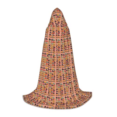 Bkdogkt Farbenfroher Rollschuh-Druck, Unisex, Kapuzenumhang für Zauberer, Karneval, Halloween, Weihnachten, Cosplay, Kostüm, Robe Bkdogkt Farbenfroher Rollschuh-Druck, Unisex, Kapuzenumhang für Zauberer, Karneval, Halloween, Weihnachten, Cosplay, Kostüm, Robe von Bkdogkt