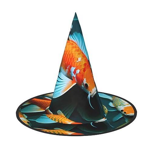 Bkdogkt Hd Koi Fischdruck Erwachsene Hexenhut Karneval Halloween Hut Partys Maskeraden Cosplay Urlaub Dekor Bkdogkt Hd Koi Fischdruck Erwachsene Hexenhut Karneval Halloween Hut Partys Maskeraden Cosplay Urlaub Dekor von Bkdogkt