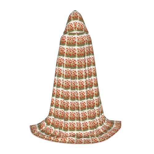 Bkdogkt Mohnblumen-Aufdruck, Unisex, Kapuzenumhang für Zauberer, Karneval, Halloween, Weihnachten, Cosplay, Robe Bkdogkt Mohnblumen-Aufdruck, Unisex, Kapuzenumhang für Zauberer, Karneval, Halloween, Weihnachten, Cosplay, Robe von Bkdogkt