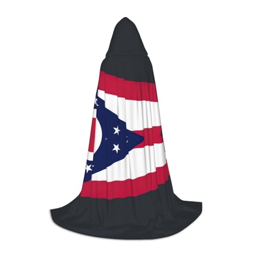Bkdogkt Ohio State Flag Print Unisex Kapuzenumhang für Zauberer Karneval Halloween Weihnachten Cosplay Kostüm Robe Bkdogkt Ohio State Flag Print Unisex Kapuzenumhang für Zauberer Karneval Halloween Weihnachten Cosplay Kostüm Robe von Bkdogkt