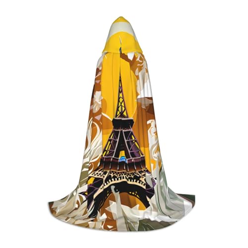Bkdogkt Paris Eiffelturm-Aufdruck, Unisex, Kapuzenumhang für Zauberer, Karneval, Halloween, Weihnachten, Cosplay, Robe Bkdogkt Paris Eiffelturm-Aufdruck, Unisex, Kapuzenumhang für Zauberer, Karneval, Halloween, Weihnachten, Cosplay, Robe von Bkdogkt