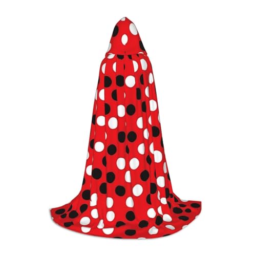 Bkdogkt Roter weißer Kapuzenumhang mit Kapuze, Unisex, für Zauberer, Karneval, Halloween, Weihnachten, Cosplay, Robe Bkdogkt Roter weißer Kapuzenumhang mit Kapuze, Unisex, für Zauberer, Karneval, Halloween, Weihnachten, Cosplay, Robe von Bkdogkt