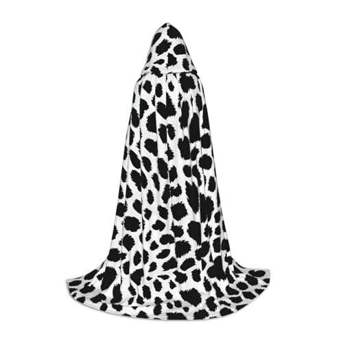 Bkdogkt Schwarzer Leopardenmuster, Unisex, Kapuzenumhang für Zauberer, Karneval, Halloween, Weihnachten, Cosplay, Robe Bkdogkt Schwarzer Leopardenmuster, Unisex, Kapuzenumhang für Zauberer, Karneval, Halloween, Weihnachten, Cosplay, Robe von Bkdogkt