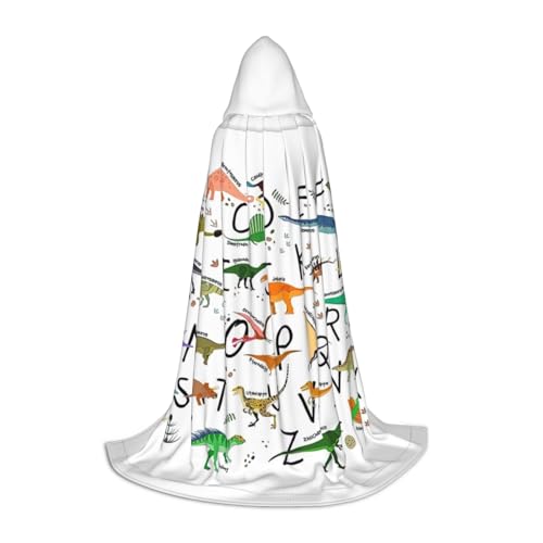 Bkdogkt Stilvolle Lernalphabete mit Dinosaurier-Druck, Halloween, vielseitiger Kapuzenumhang, Karneval, Mottoparty, Dekoration, Hexenkostüme Bkdogkt Stilvolle Lernalphabete mit Dinosaurier-Druck, Halloween, vielseitiger Kapuzenumhang, Karneval, Mottoparty, Dekoration, Hexenkostüme von Bkdogkt