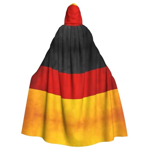 Bkdogkt Umhang mit Deutschland-Flagge, mit Kapuze, für Halloween, Karneval, Cosplay und Motto-Partys von Bkdogkt