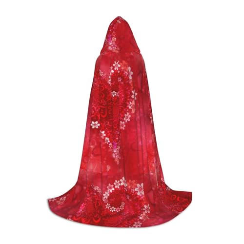Bkdogkt Umhang mit Kapuze für Valentinstag, rotes Herz, Blumendruck, Halloween, vielseitig, Karneval, Mottoparty, Dekoration, Hexenkostüme Bkdogkt Umhang mit Kapuze für Valentinstag, rotes Herz, Blumendruck, Halloween, vielseitig, Karneval, Mottoparty, Dekoration, Hexenkostüme von Bkdogkt