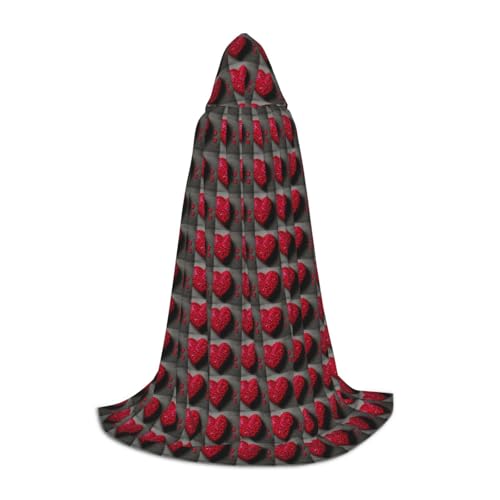 Bkdogkt Umhang mit Kapuze für Zauberer, Karneval, Halloween, Weihnachten, Cosplay, Kostüm, Robe von Bkdogkt