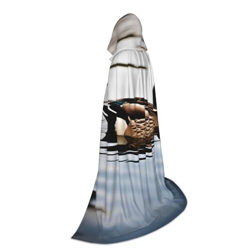 Bkdogkt Umhang mit Kapuze für Zauberer, Karneval, Halloween, Weihnachten, Cosplay, Kostüm, Robe von Bkdogkt