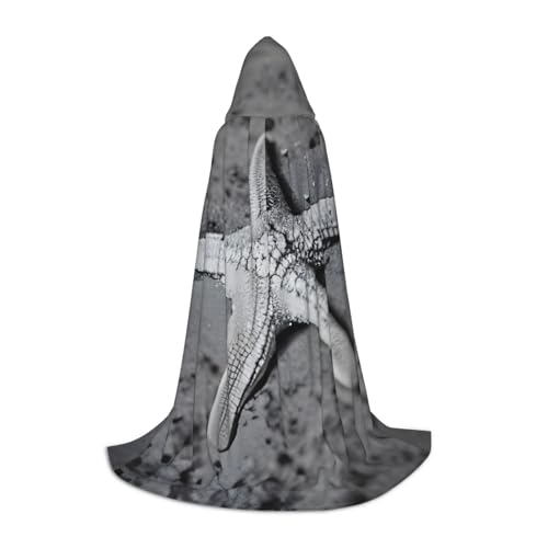 Bkdogkt Umhang mit Kapuze für den Sommer, Seestern, Muscheln, Unisex, für Zauberer, Karneval, Halloween, Weihnachten, Cosplay, Robe Bkdogkt Umhang mit Kapuze für den Sommer, Seestern, Muscheln, Unisex, für Zauberer, Karneval, Halloween, Weihnachten, Cosplay, Robe von Bkdogkt