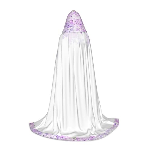Bkdogkt Umhang mit lila Blumen in Blüte, Halloween, vielseitiger Kapuzenumhang, Karneval, Mottoparty, Dekoration, Hexenkostüme Bkdogkt Umhang mit lila Blumen in Blüte, Halloween, vielseitiger Kapuzenumhang, Karneval, Mottoparty, Dekoration, Hexenkostüme von Bkdogkt