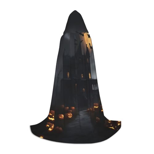 Bkdogkt Unisex Kapuzenumhang für Zauberer, Karneval, Halloween, Weihnachten, Cosplay, Kostüm, Robe von Bkdogkt