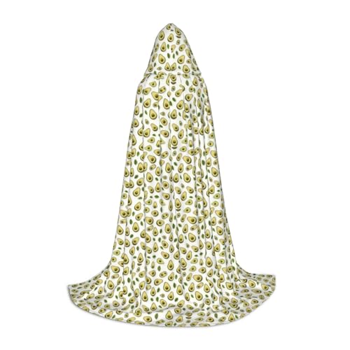 Bkdogkt Unisex Kapuzenumhang mit Avocado-Druck, für Zauberer, Karneval, Halloween, Weihnachten, Cosplay, Robe Bkdogkt Unisex Kapuzenumhang mit Avocado-Druck, für Zauberer, Karneval, Halloween, Weihnachten, Cosplay, Robe von Bkdogkt