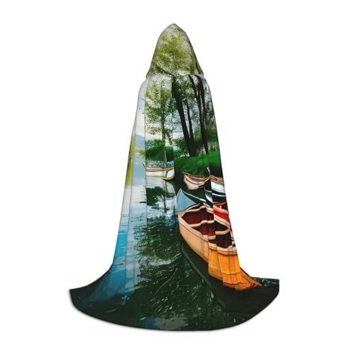 Bkdogkt Unisex Kapuzenumhang mit Booten, Kanus, Park, für Zauberer, Karneval, Halloween, Weihnachten, Cosplay, Robe Bkdogkt Unisex Kapuzenumhang mit Booten, Kanus, Park, für Zauberer, Karneval, Halloween, Weihnachten, Cosplay, Robe von Bkdogkt