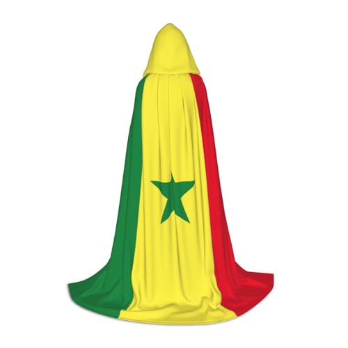 Bkdogkt Unisex Kapuzenumhang mit Flagge des Senegals, für Zauberer, Karneval, Halloween, Weihnachten, Cosplay, Robe Bkdogkt Unisex Kapuzenumhang mit Flagge des Senegals, für Zauberer, Karneval, Halloween, Weihnachten, Cosplay, Robe von Bkdogkt