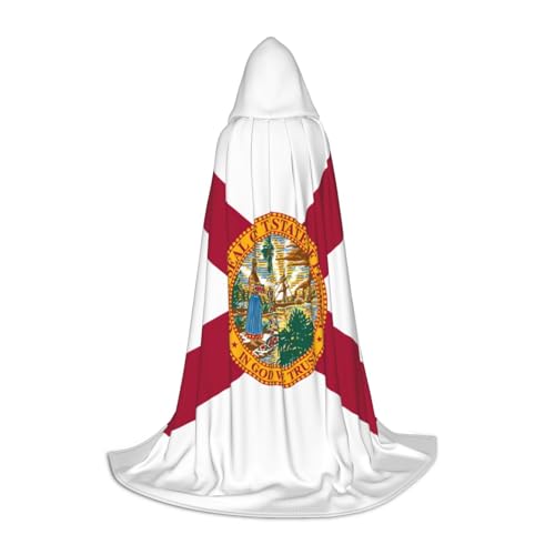 Bkdogkt Unisex Kapuzenumhang mit Flagge von Florida für Zauberer, Karneval, Halloween, Weihnachten, Cosplay, Robe Bkdogkt Unisex Kapuzenumhang mit Flagge von Florida für Zauberer, Karneval, Halloween, Weihnachten, Cosplay, Robe von Bkdogkt