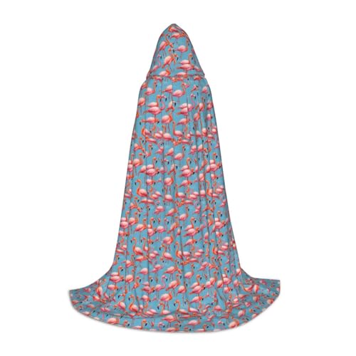 Bkdogkt Unisex Kapuzenumhang mit Flamingo-Druck, für Zauberer, Karneval, Halloween, Weihnachten, Cosplay, Robe Bkdogkt Unisex Kapuzenumhang mit Flamingo-Druck, für Zauberer, Karneval, Halloween, Weihnachten, Cosplay, Robe von Bkdogkt