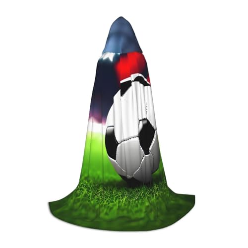 Bkdogkt Unisex Kapuzenumhang mit Fußball-Motiv, für Zauberer, Karneval, Halloween, Weihnachten, Cosplay, Robe Bkdogkt Unisex Kapuzenumhang mit Fußball-Motiv, für Zauberer, Karneval, Halloween, Weihnachten, Cosplay, Robe von Bkdogkt