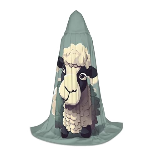 Bkdogkt Unisex Kapuzenumhang mit Lamm, für Zauberer, Karneval, Halloween, Weihnachten, Cosplay, Robe Bkdogkt Unisex Kapuzenumhang mit Lamm, für Zauberer, Karneval, Halloween, Weihnachten, Cosplay, Robe von Bkdogkt