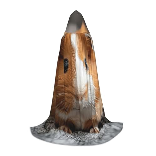 Bkdogkt Unisex-Kapuzenumhang mit Meerschweinchen-Aufdruck, für Zauberer, Karneval, Halloween, Weihnachten, Cosplay, Robe Bkdogkt Unisex-Kapuzenumhang mit Meerschweinchen-Aufdruck, für Zauberer, Karneval, Halloween, Weihnachten, Cosplay, Robe von Bkdogkt