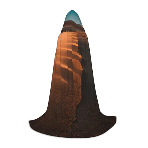 Bkdogkt Unisex Kapuzenumhang mit Sanddünen für Zauberer, Karneval, Halloween, Weihnachten, Cosplay, Robe Bkdogkt Unisex Kapuzenumhang mit Sanddünen für Zauberer, Karneval, Halloween, Weihnachten, Cosplay, Robe von Bkdogkt