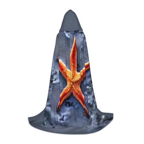 Bkdogkt Unisex Kapuzenumhang mit Seestern-Motiv, für Zauberer, Karneval, Halloween, Weihnachten, Cosplay, Robe Bkdogkt Unisex Kapuzenumhang mit Seestern-Motiv, für Zauberer, Karneval, Halloween, Weihnachten, Cosplay, Robe von Bkdogkt