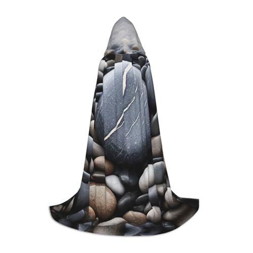 Bkdogkt Unisex Kapuzenumhang mit Strandsteindruck für Zauberer, Karneval, Halloween, Weihnachten, Cosplay, Robe Bkdogkt Unisex Kapuzenumhang mit Strandsteindruck für Zauberer, Karneval, Halloween, Weihnachten, Cosplay, Robe von Bkdogkt
