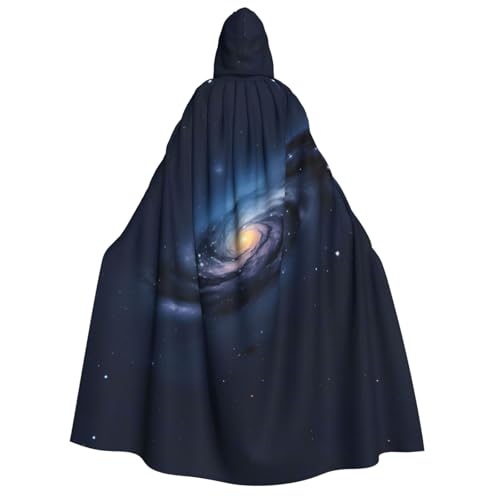 Bkdogkt Universe Milky Way Galaxy Print Erwachsene Weicher Umhang Umhang Kapuze für Fiesta Cosplay Maskerade Motto-Partys Umhang von Bkdogkt
