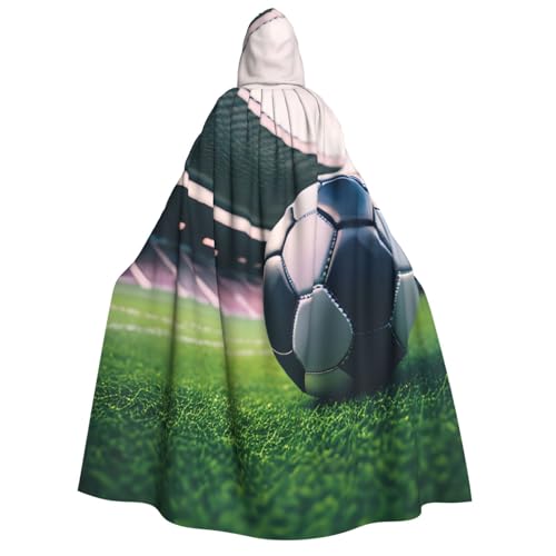 Bkdogkt Weicher Umhang mit Fußball-Druck, für Erwachsene, für Fiesta, Cosplay, Maskerade, Motto-Partys Bkdogkt Weicher Umhang mit Fußball-Druck, für Erwachsene, für Fiesta, Cosplay, Maskerade, Motto-Partys von Bkdogkt