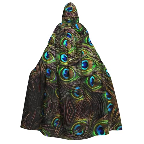 Bkdogkt Weicher Umhang mit Pfauenfeder-Druck, für Erwachsene, für Fiesta, Cosplay, Maskerade, Motto-Partys Bkdogkt Weicher Umhang mit Pfauenfeder-Druck, für Erwachsene, für Fiesta, Cosplay, Maskerade, Motto-Partys von Bkdogkt