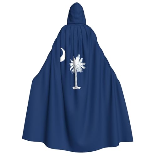 Bkdogkt Weicher Umhang mit South Carolina Flagge, für Erwachsene, für Fiesta, Cosplay, Maskerade, Motto-Partys Bkdogkt Weicher Umhang mit South Carolina Flagge, für Erwachsene, für Fiesta, Cosplay, Maskerade, Motto-Partys von Bkdogkt