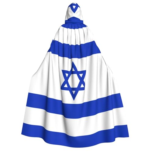 Bkdogkt Weicher Umhang mit israelischer Flagge, für Erwachsene, für Fiesta, Cosplay, Maskerade, Motto-Partys Bkdogkt Weicher Umhang mit israelischer Flagge, für Erwachsene, für Fiesta, Cosplay, Maskerade, Motto-Partys von Bkdogkt