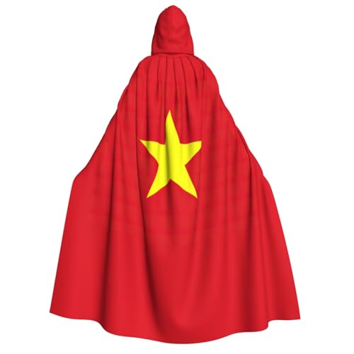 Bkdogkt Weicher Umhang mit vietnamesischer Flagge, für Erwachsene, für Fiesta, Cosplay, Maskerade, Motto-Partys Bkdogkt Weicher Umhang mit vietnamesischer Flagge, für Erwachsene, für Fiesta, Cosplay, Maskerade, Motto-Partys von Bkdogkt