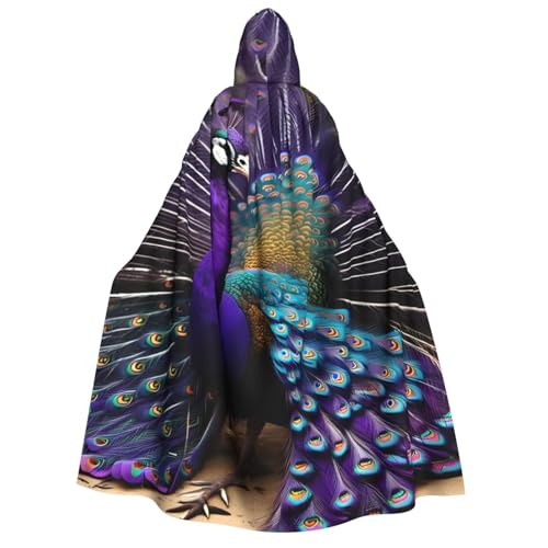 Bkdogkt Weicher Umhang mit violettem Pfauen-Druck, für Erwachsene, für Fiesta, Cosplay, Maskerade, Motto-Partys Bkdogkt Weicher Umhang mit violettem Pfauen-Druck, für Erwachsene, für Fiesta, Cosplay, Maskerade, Motto-Partys von Bkdogkt