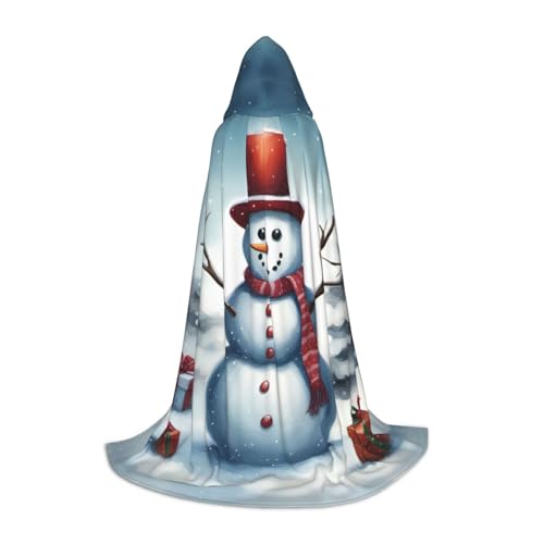 Bkdogkt Weihnachts-Schneemann-Druck, Unisex, Kapuzenumhang für Zauberer, Karneval, Halloween, Weihnachten, Cosplay, Kostüm, Robe Bkdogkt Weihnachts-Schneemann-Druck, Unisex, Kapuzenumhang für Zauberer, Karneval, Halloween, Weihnachten, Cosplay, Kostüm, Robe von Bkdogkt